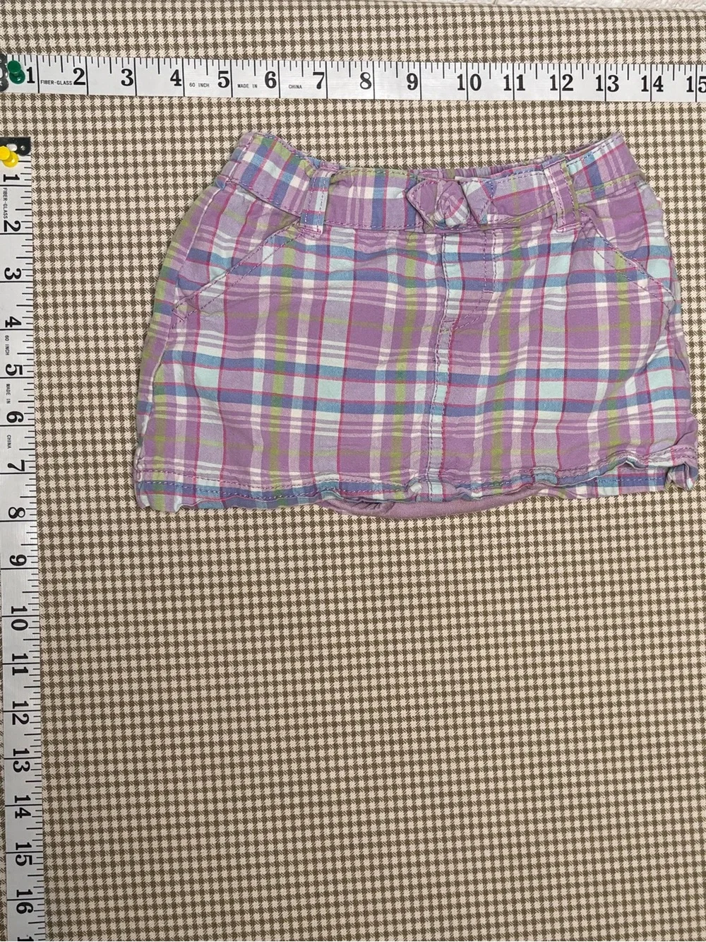 OshKosh B’gosh Purple Plaid Scooter Skort Girls 24 Months